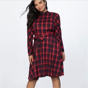 Eloquii Plaid Flannel Dress
